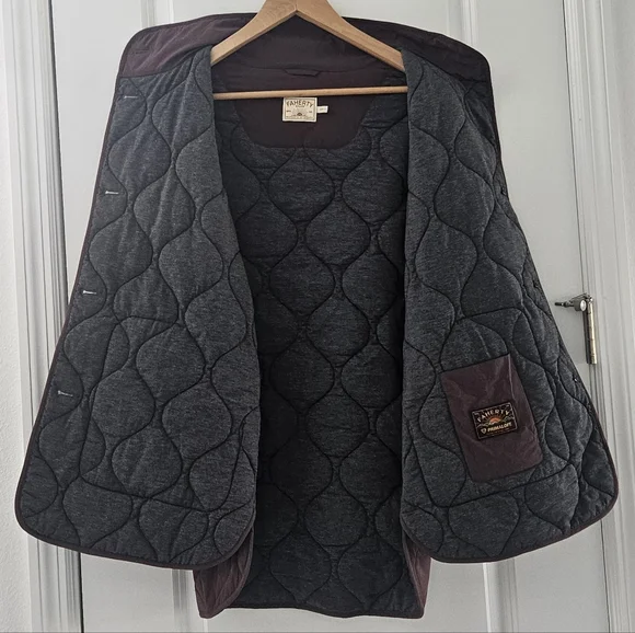 Faherty Horizon series Brown Quilted oversize Jacket size XS/ S - Picture 10 of 16